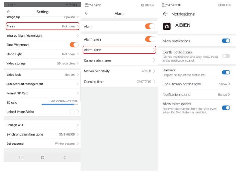 Disable:Enable Push Notification