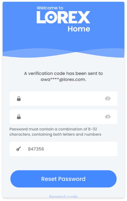 Lorex Devices Password Reset Detailed Guide 31 enter new activation code screen from lorex app 438w
