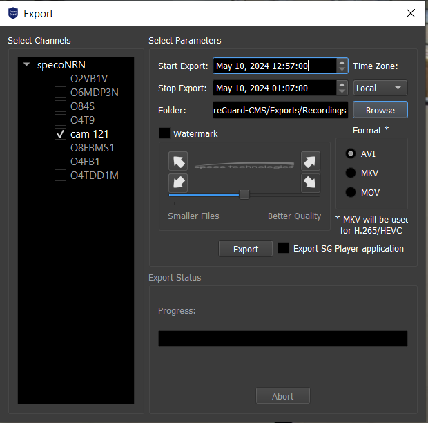 Speco Blue VMS Full Guide 45 exportmenu png 1 pngwidth620height612nameexportmenu png 1