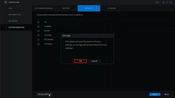 Latest Dahua firmware 2024 37 factory reset systemui new 6