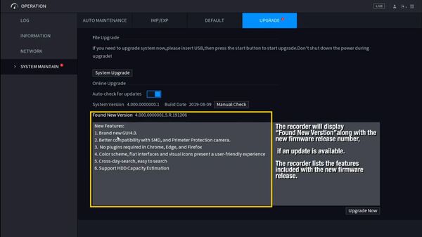 Latest Dahua firmware 2024 112 firmware update via cloud systemui new 4