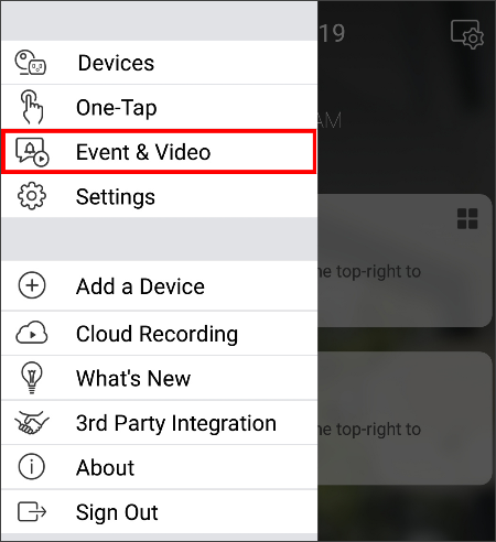 home settings menu eventvideo 1