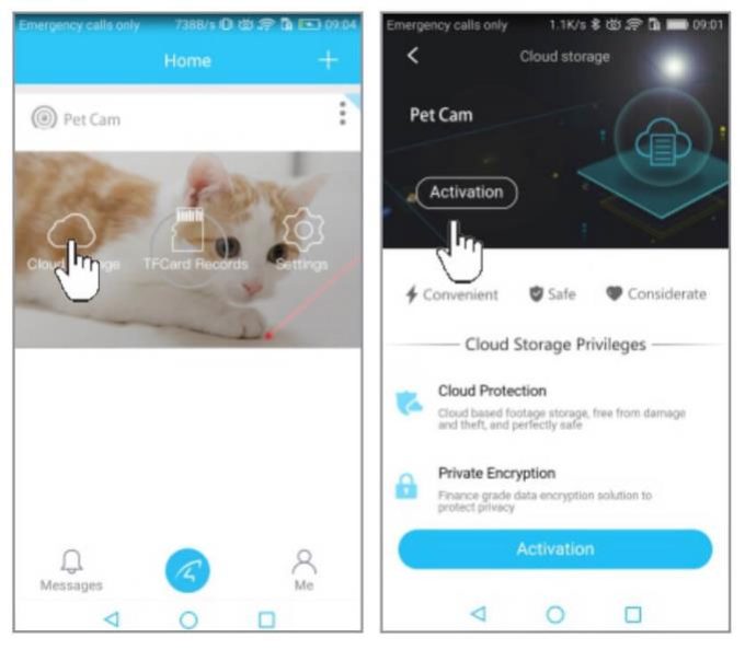 how to activate the cloud storage service 680w594h