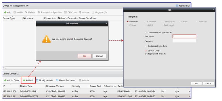 How To Configure Hikvision iVMS-4200 28 https://help.yeastar.com/en/s-series/Images/sip-endpoints/hikvision/add-all-online-devices.png