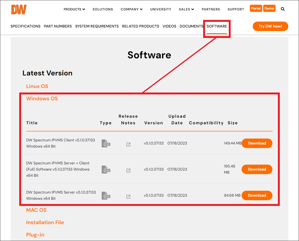 Installing DW Spectrum 2 https://hf-files-oregon.s3.amazonaws.com/hdpdigitalwatchdog_kb_attachments/2023/07-20/ac8f930f-00d3-4dc6-8402-9e768d7d395c/image-20230720123952-2.png