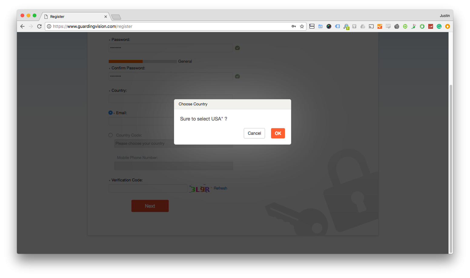 How to setup The Guarding Vision 15 https://www.arcdyn.com/media/wysiwyg/App-Setup-Pictures/create-gv-account-web/3.png