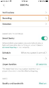 iphone recording select