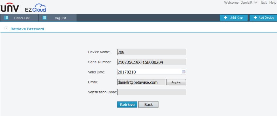 Uniview Devices Password Reset 4 lost password Uniview