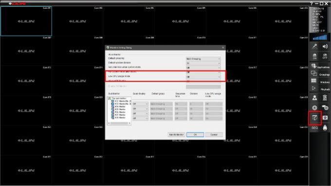 LILIN Navigator Software Full Guide 4 low cpu mode 680w383h