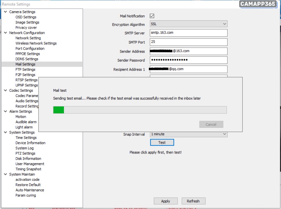 Mail Settings