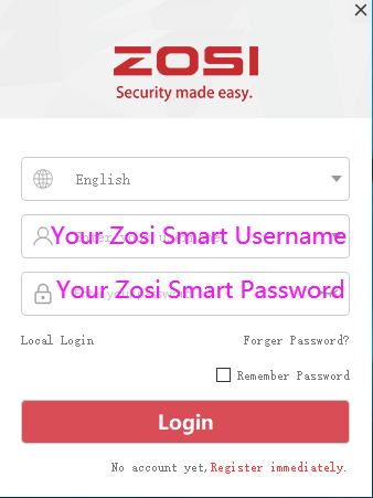 Zosi Smart App AVSS Guide
