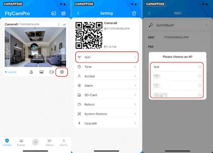 How To Set Up FtyCamPro Camera 3 networking mode 680w490h