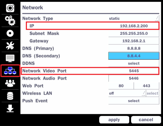 Speco Blue VMS Full Guide 63 networksettingsip png pngwidth688height532namenetworksettingsip png 532h
