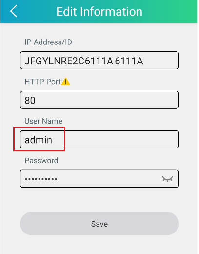 password
