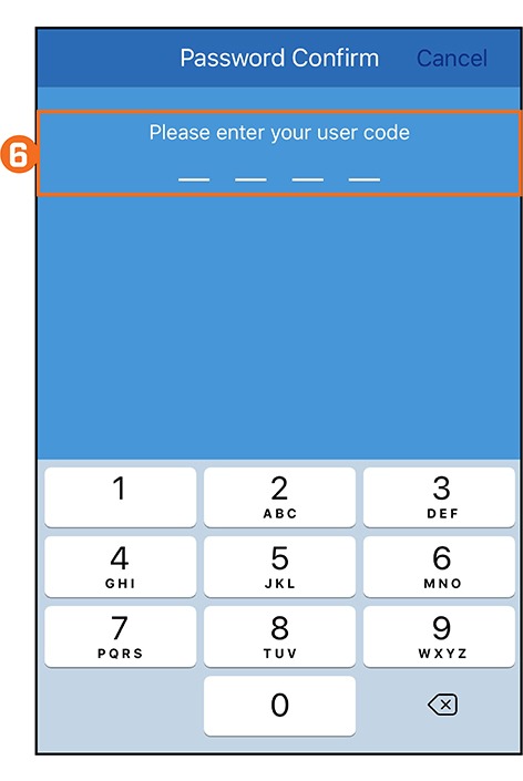 please enter your user code