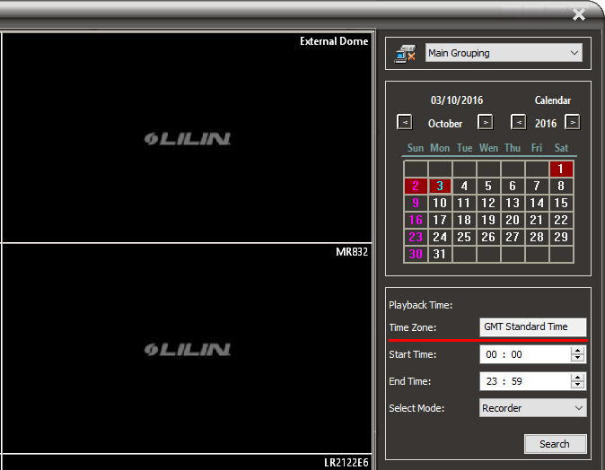 LILIN Navigator Software Full Guide 32 server time zone