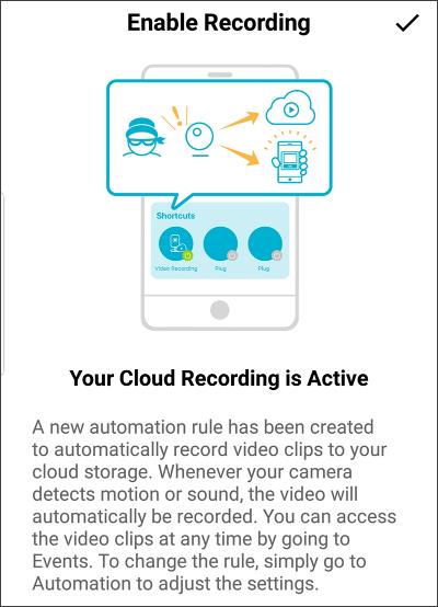 setup enable recording