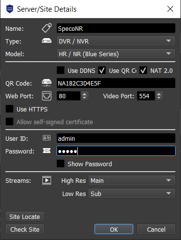 Speco Blue VMS Full Guide 102 sitelogin blueqr png pngwidth372height491namesitelogin blueqr png
