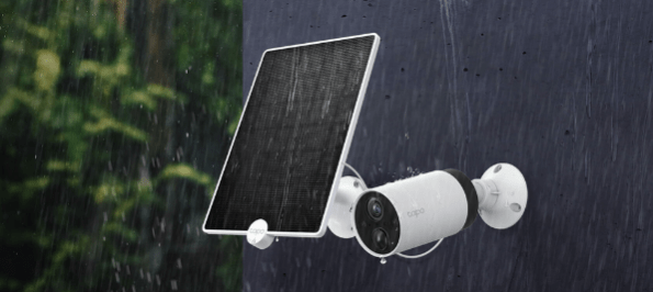solar security camera weatherproof tapo 595w266h