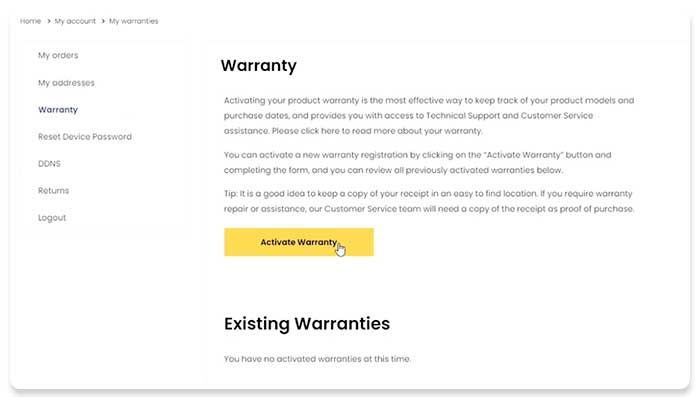 Lorex Devices Password Reset Detailed Guide 37 v2 warranty2