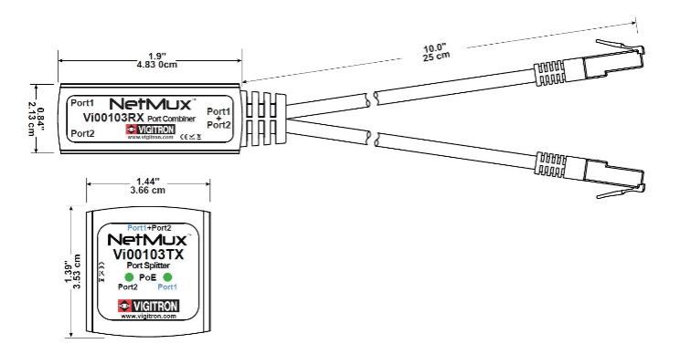 Connecting multiple IP Cameras together v1 8 vi00103 dimensions 756w
