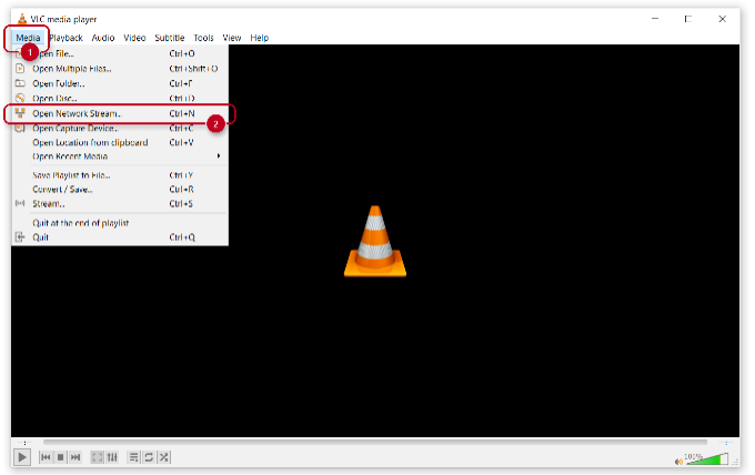 2N IP intercoms Setup Guide 51 vlc media open network stream 428h
