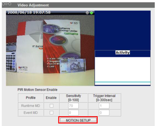 ACTi Cameras How to Use Motion Detection 2 word image 1045 1