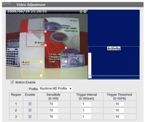 ACTi Cameras How to Use Motion Detection 4 word image 1045 3