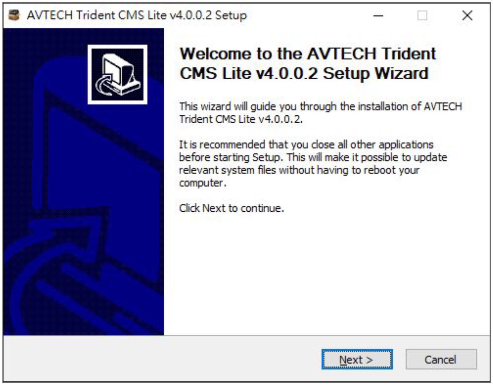 AVTECH CMS LITE Installation Guide 10 word image 3452 9