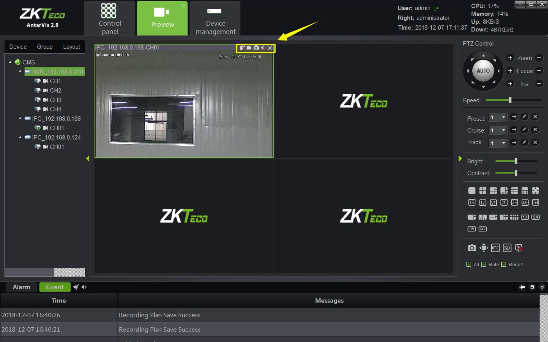 ZKTeco Antarvis VMS User Guide 160 word image 4059 40