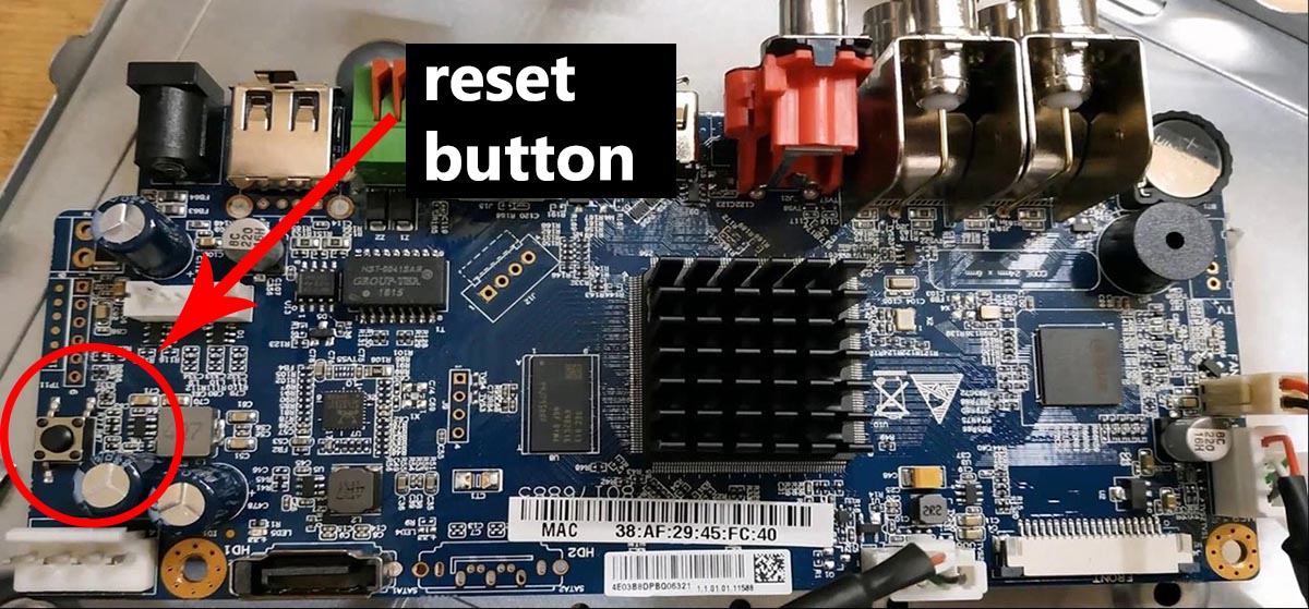 Reset password for Dahua DVR/NVR