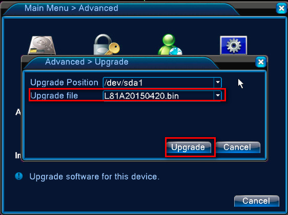 DVR Firmware Upgrade DVR Firmware Upgrade